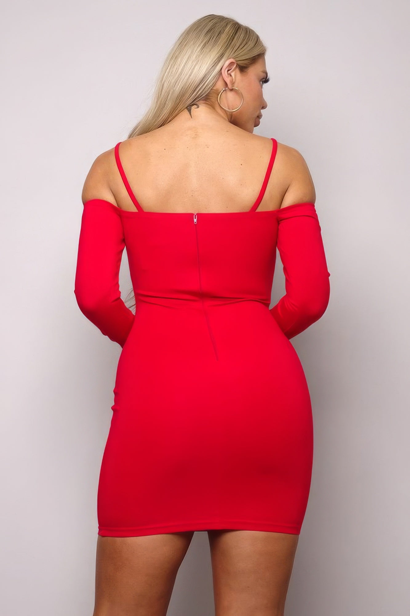 Long Sleeve Cuff Mini Dress