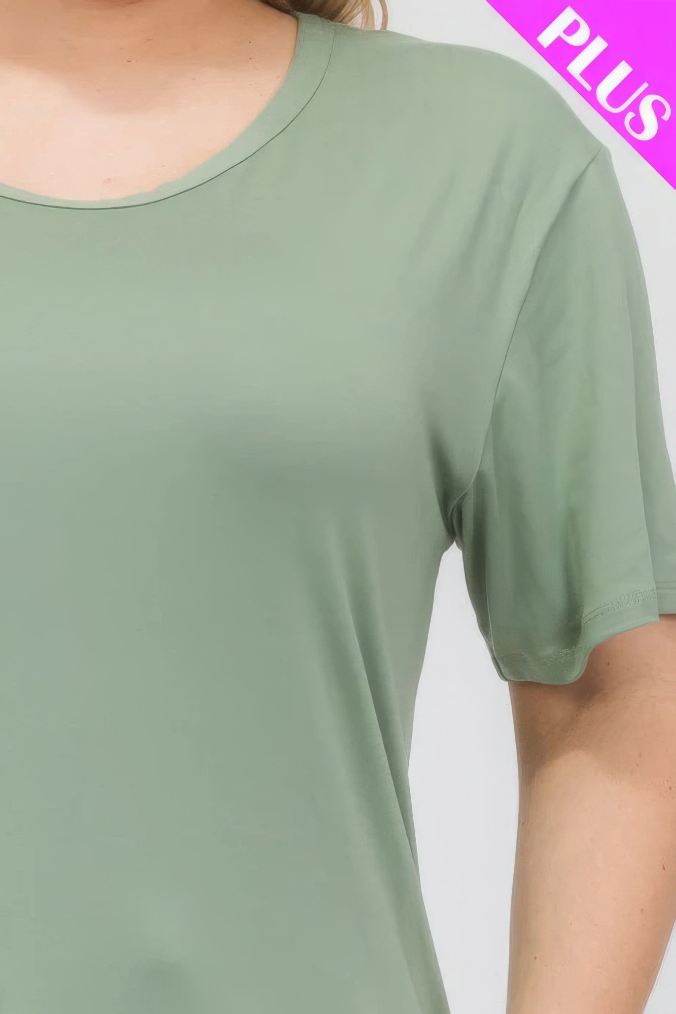 Basic Short Sleeve T-shirt(plus)