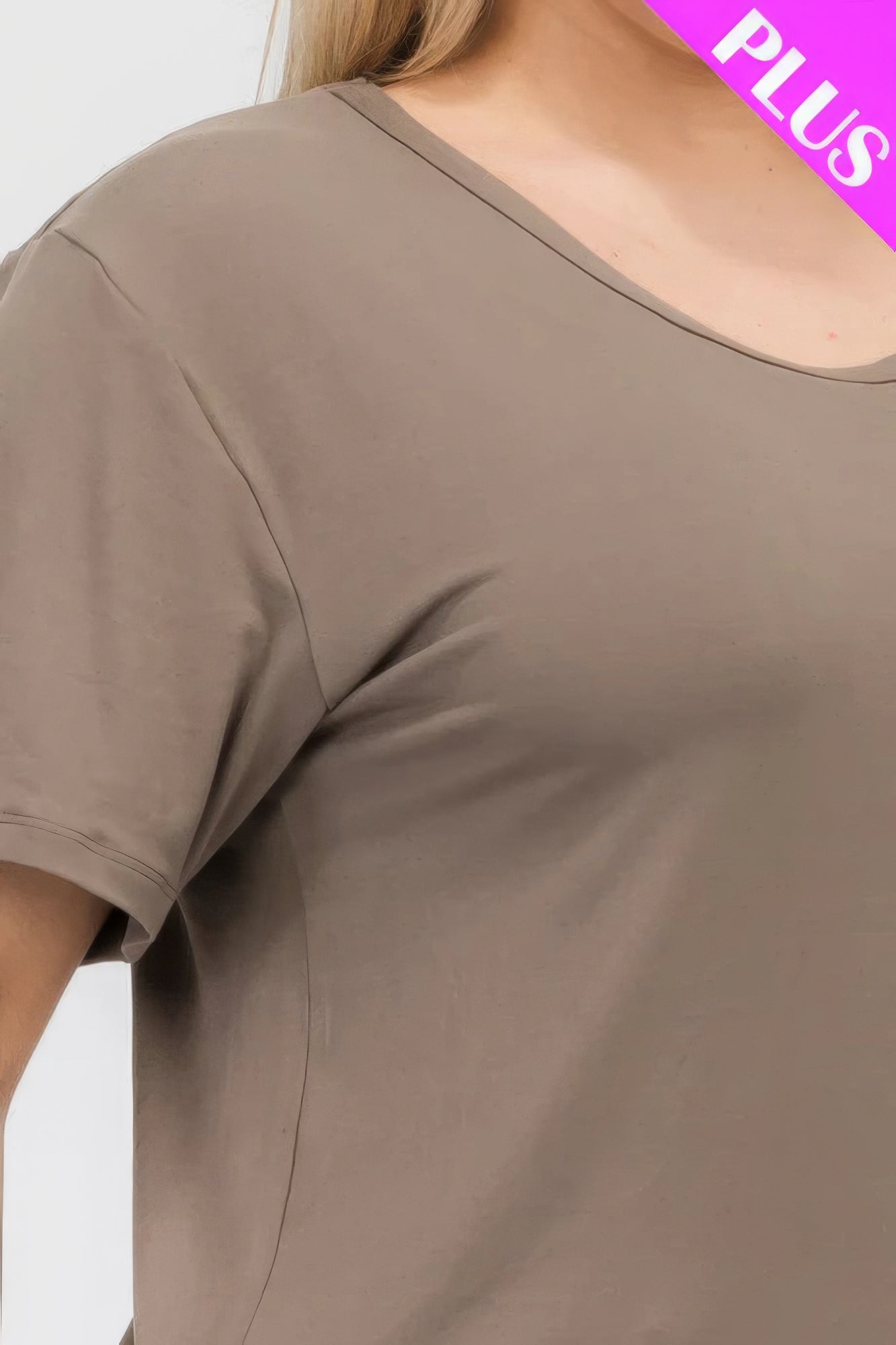 Basic Short Sleeve T-shirt(plus)