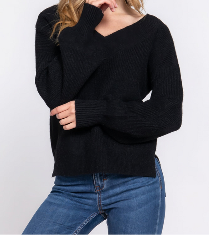 Long Sleeve V-neck Sweater