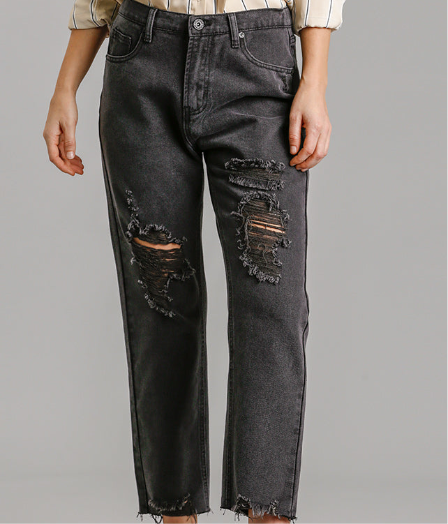 Distressed Denim Jeans