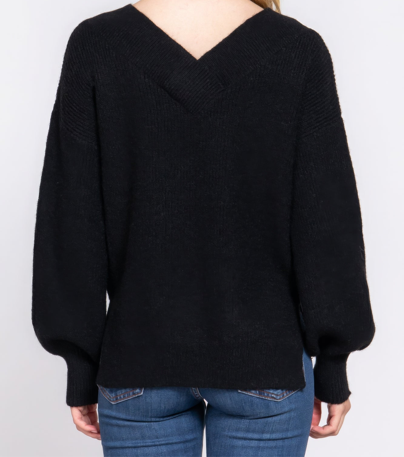 Long Sleeve V-neck Sweater