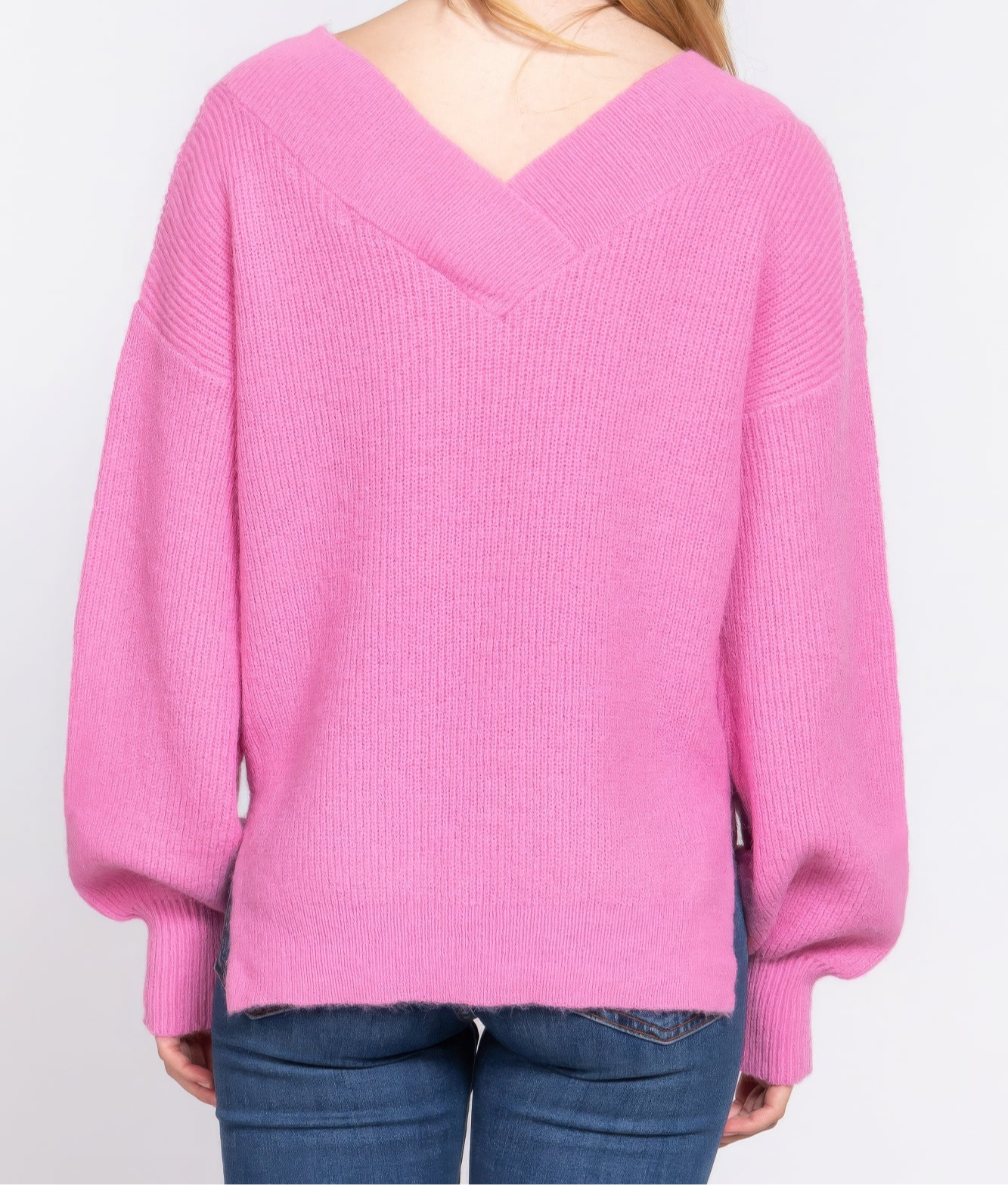 Long Sleeve V-neck Sweater