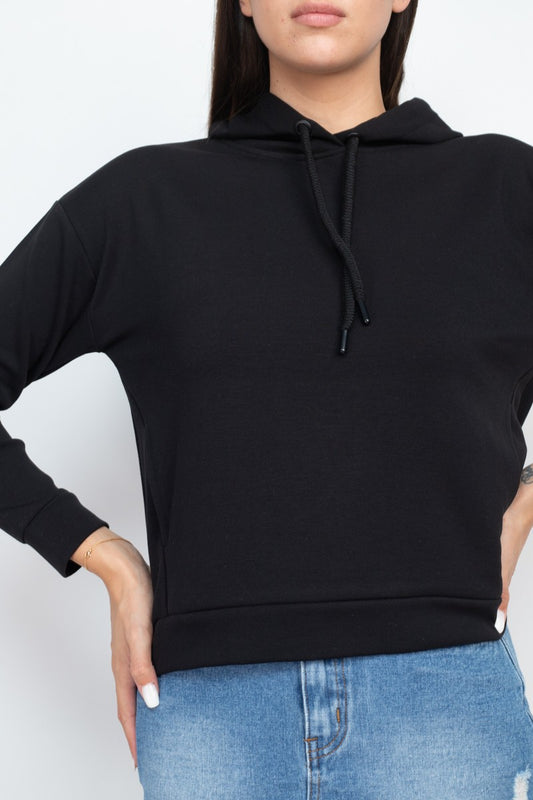 Self-tie Drawstring Hoodie