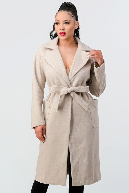 Luxe Wool Midi Length Coat