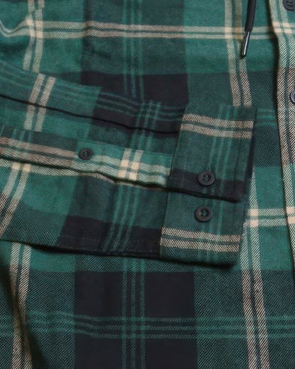 Plaid Hooded Shirt