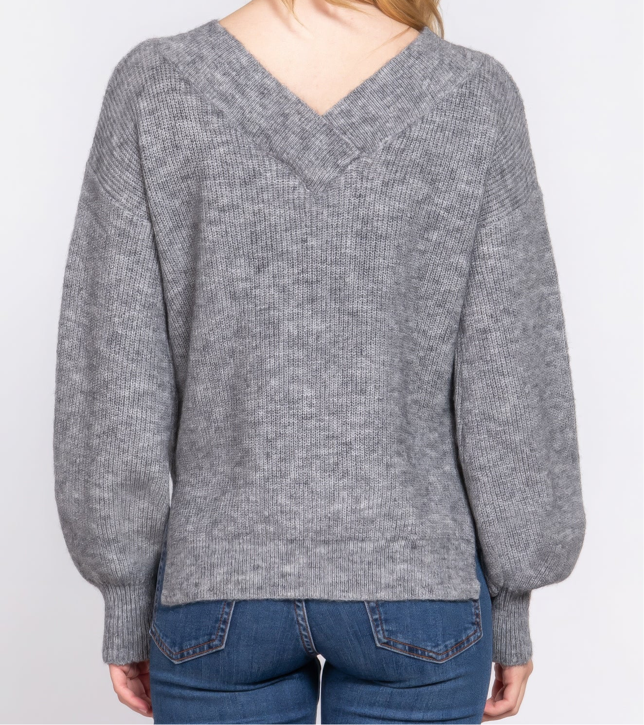 Long Sleeve V-neck Sweater