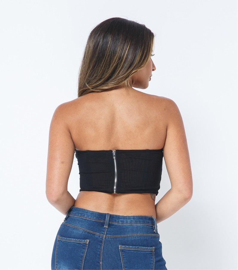 Mesh Corset Top